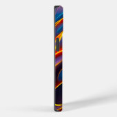 Coques Case-Mate iPhone Flammes rouges bleues Abstraites (Verso / Droite)