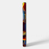 Coques Case-Mate iPhone Flammes rouges bleues Abstraites (Verso / Gauche)