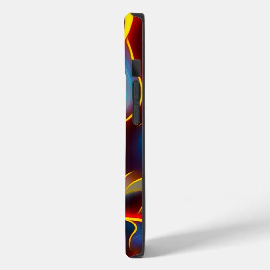 Coques Case-Mate iPhone Flammes rouges bleues Abstraites (Verso / Gauche)