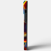 Coques Case-Mate iPhone Flammes rouges bleues Abstraites (Verso / Gauche)