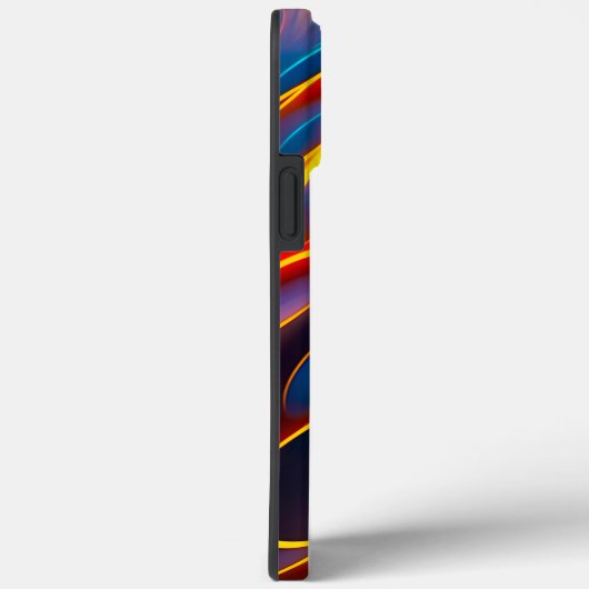 Coques Case-Mate iPhone Flammes rouges bleues Abstraites (Verso / Droite)