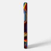 Coques Case-Mate iPhone Flammes rouges bleues Abstraites (Verso / Gauche)