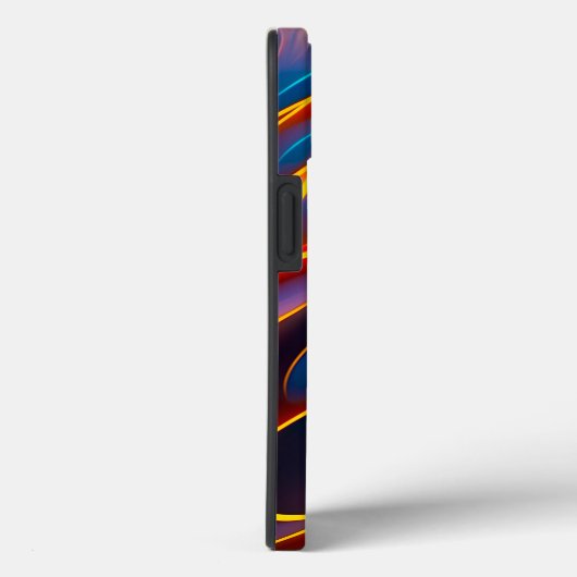 Coques Case-Mate iPhone Flammes rouges bleues Abstraites (Verso / Droite)