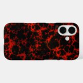 Coques Case-Mate iPhone Flammes rouges et noires (Verso (horizontal))