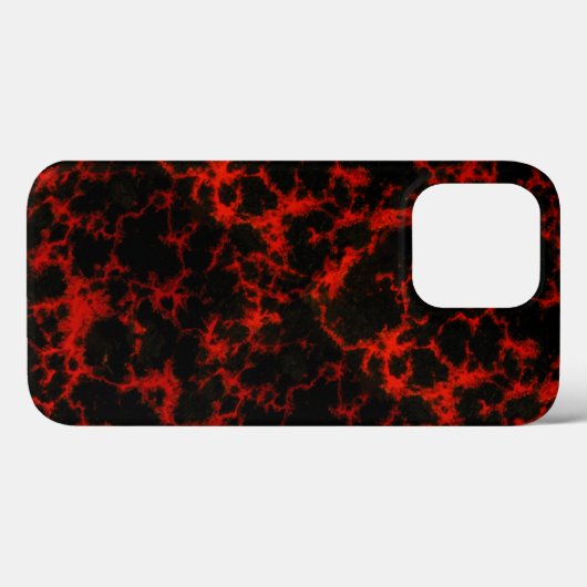 Coques Case-Mate iPhone Flammes rouges et noires de l'énergie (Verso (horizontal))