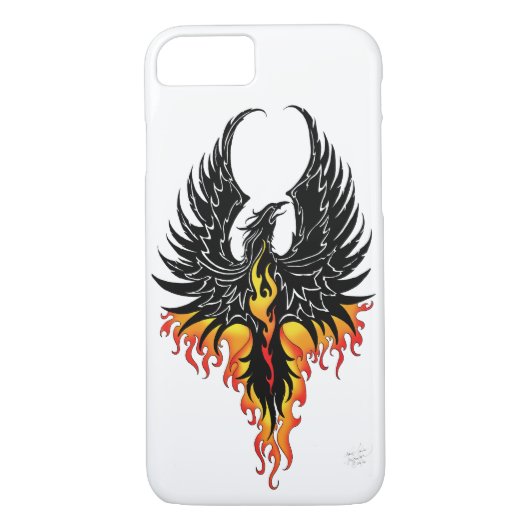 Coques Case-Mate iPhone Flammes tribales Phoenix Firebird (Dos)