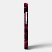Coques Case-Mate iPhone Flammes vives rose et noire (Verso / Gauche)