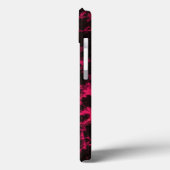 Coques Case-Mate iPhone Flammes vives rose et noire (Verso / Gauche)