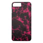 Coques Case-Mate iPhone Flammes vives roses et noires (Dos)