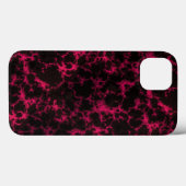 Coques Case-Mate iPhone Flammes vives tachetées rose et noir (Verso (horizontal))