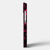 Coques Case-Mate iPhone Flammes vives tachetées rose et noir (Verso / Gauche)