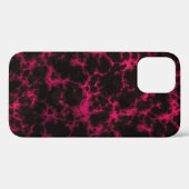 Coques Case-Mate iPhone Flammes vives tachetées rose et noir (Verso (horizontal))