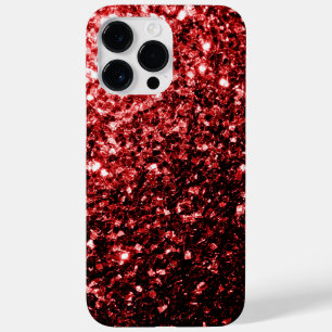 Coque Pour Pour iPhone 14 Pro Max Flamour rouge foncé Parties scintillant scintille
