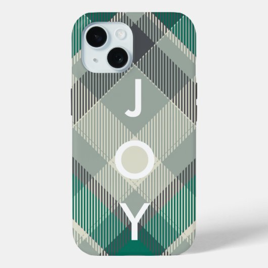 Coques Case-Mate iPhone Flannel En vichy laide doux Plaid Joyeux Noël (Verso)