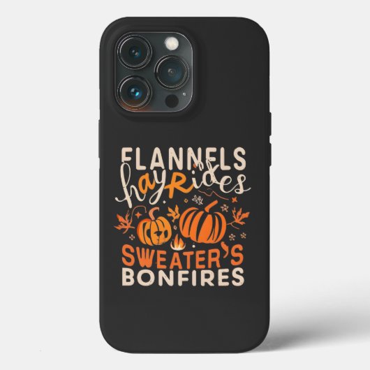Coques Case-Mate iPhone Flannels Hayrides Chandails Citrouille Bonfires (Verso)