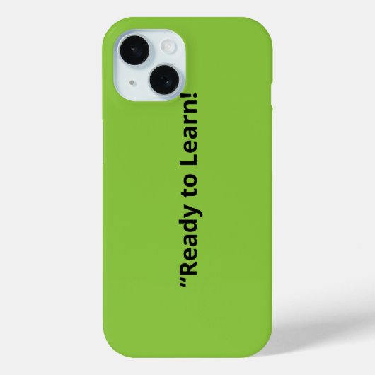 Coques Case-Mate iPhone Flat Lime Green Background – School Texture (Verso)