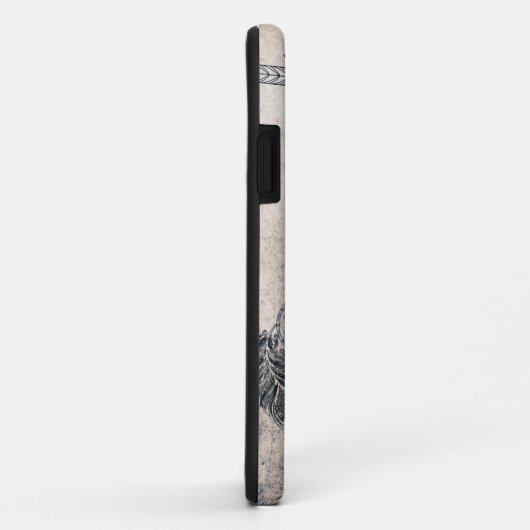 Coques Case-Mate iPhone Flèche à griffes mandala lune Dreamcatcher plumes (Dos/Droite)