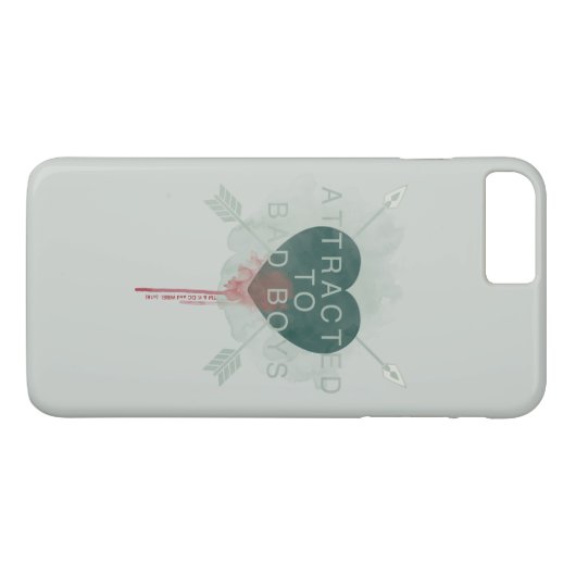 Coques Case-Mate iPhone Flèche | "Attiré Aux Mauvais Garçons" Coeur Percé (Dos (Horizontal))