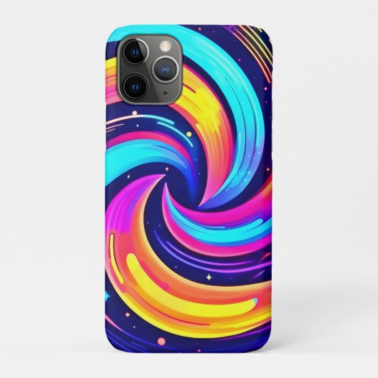 Coques Case-Mate iPhone Flèche cosmique colorée (Dos)