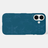 Coques Case-Mate iPhone Flèche de neige bleu foncé (Verso (horizontal))