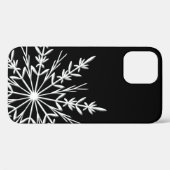 Coques Case-Mate iPhone Flèche de neige noire et blanche (Verso (horizontal))