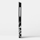 Coques Case-Mate iPhone Flèche de neige noire et blanche (Verso / Gauche)