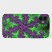 Coques Case-Mate iPhone Flèche de neige verte et violette (Dos (Horizontal))