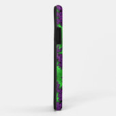 Coques Case-Mate iPhone Flèche de neige verte et violette (Dos/Droite)