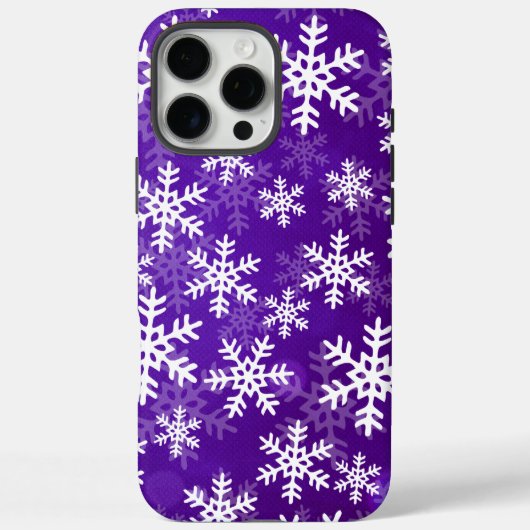 Coques Case-Mate iPhone Flèche de neige violette et blanche (Verso)