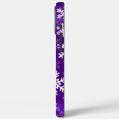 Coques Case-Mate iPhone Flèche de neige violette et blanche (Verso / Gauche)
