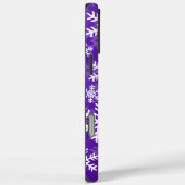 Coques Case-Mate iPhone Flèche de neige violette et blanche (Verso / Droite)