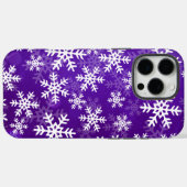 Coques Case-Mate iPhone Flèche de neige violette et blanche (Verso (horizontal))