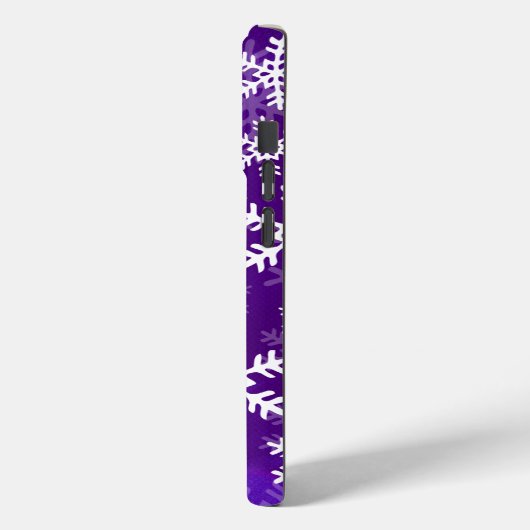 Coques Case-Mate iPhone Flèche de neige violette et blanche (Verso / Gauche)