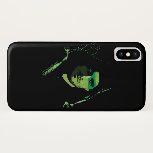 Coques Case-Mate iPhone Flèche | Découpe verte avec flèche (Dos (Horizontal))