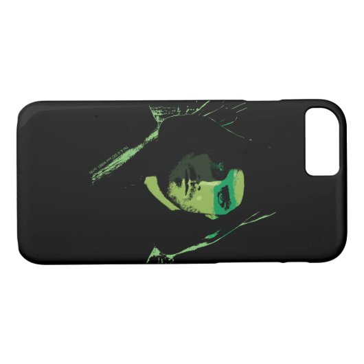 Coques Case-Mate iPhone Flèche | Découpe verte avec flèche (Dos (Horizontal))