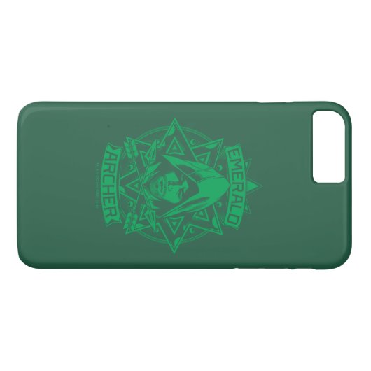 Coques Case-Mate iPhone Flèche | Emerald Archer Graphic (Dos (Horizontal))