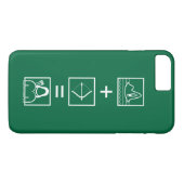 Coques Case-Mate iPhone Flèche | Équation de flèche verte (Dos (Horizontal))