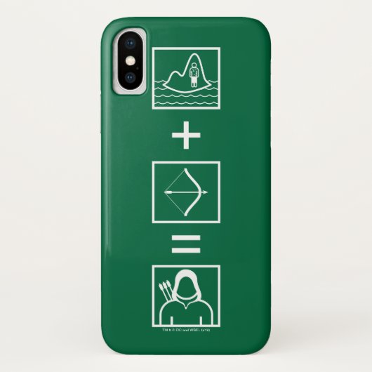 Coques Case-Mate iPhone Flèche | Équation de flèche verte (Dos)