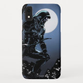 Coques Case-Mate iPhone Flèche | Flèche verte au clair de lune (Dos)