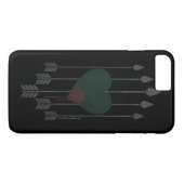 Coques Case-Mate iPhone Flèche | Flèches percutées dans le coeur (Dos (Horizontal))