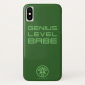 Coques Case-Mate iPhone Flèche | Genius Level Babe (Dos)