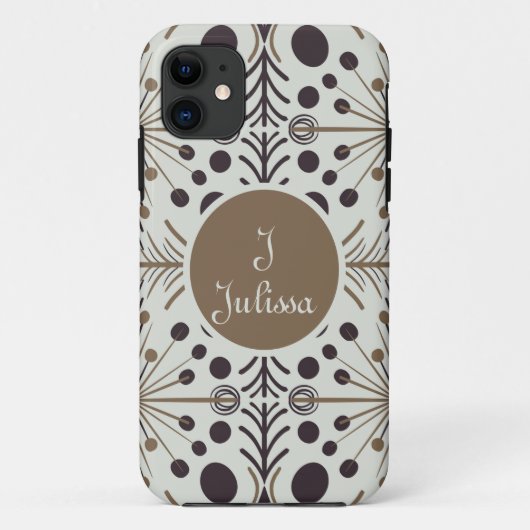 Coques Case-Mate iPhone Flèche géométrique Boho Blanc Personnalisé (Dos)