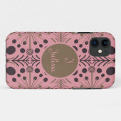 Coques Case-Mate iPhone Flèche géométrique Boho rose personnalisé (Dos (Horizontal))