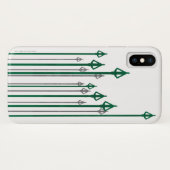 Coques Case-Mate iPhone Flèche | Graphique Flèches verticales (Dos (Horizontal))