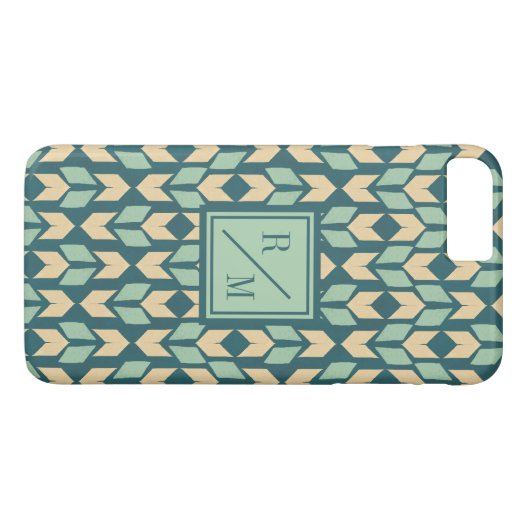 Coques Case-Mate iPhone Flèche turquoise géométrique extérieure d'étape | (Dos (Horizontal))