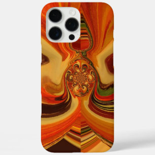 iPhone 16 Pro Max Case Flèches Abstraites avec Teardrop Center Art Print
