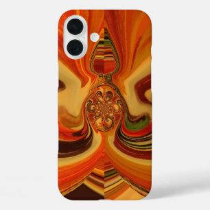 Coques iPhone 16 Plus Flèches Abstraites avec Teardrop Center Art Print