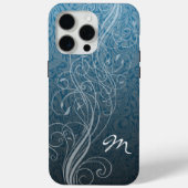 Coques Case-Mate iPhone Flèches Abstraites sur turquoise avec Monogramme (Verso)