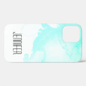 Coques Case-Mate iPhone Flèches Abstraites vert et bleu (Verso (horizontal))