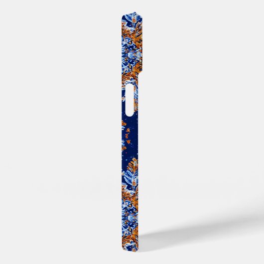 Coques Case-Mate iPhone Flèches de neige 3d bleues (Verso / Droite)